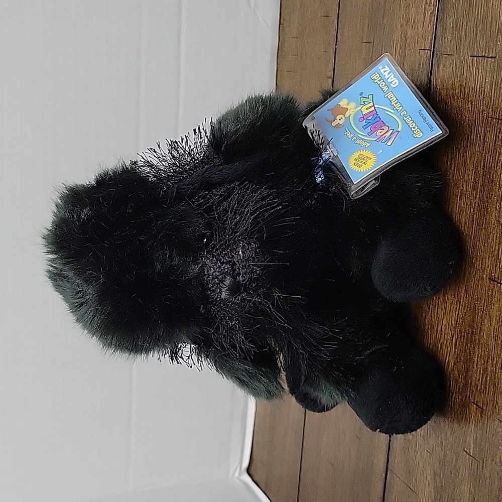 Ganz Webkinz Retired Black Poodle Dog HM191 Plush With Code NOS